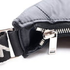 Celine Ava Shoulder Bag Black Nylon Silver — view 7