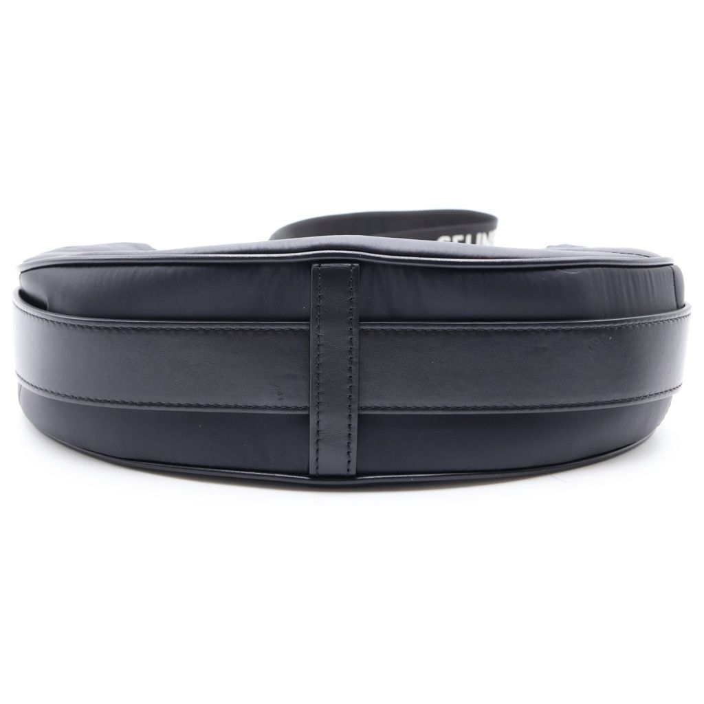 Celine Ava Shoulder Bag Black Nylon Silver — view 4