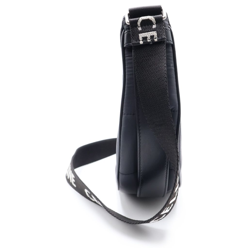 Celine Ava Shoulder Bag Black Nylon Silver — view 3