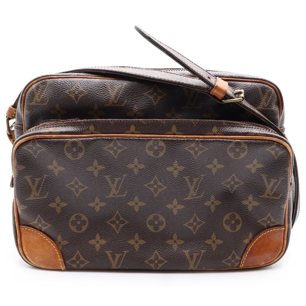 Louis Vuitton Monogram Nile Leather Shoulder Bag Brown