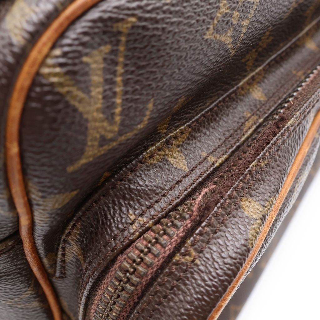 Louis Vuitton Monogram Nile Leather Shoulder Bag Brown — view 7
