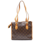 Louis Vuitton Monogram Popincourt Handbag Mini Tote Brown Leather Gold