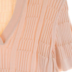 Hermes Coaching Remix Short Sleeve Knit Silk Cotton Pink Sweater — view 4