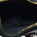 Chanel Quilted Hobo Back Chain Shoulder Mini Gold Lambskin Black — view 8