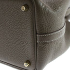 Hermes Picotin Lock PM Taurillon Clemence Gold Handbag Etoupe — view 5