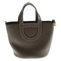 Hermes in the Loop 18 Taurillon Clemence Gold Handbag Etoupe