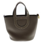 Hermes in the Loop 18 Taurillon Clemence Gold Handbag Etoupe