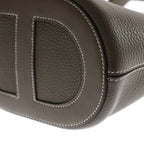 Hermes in the Loop 18 Taurillon Clemence Gold Handbag Etoupe — view 5