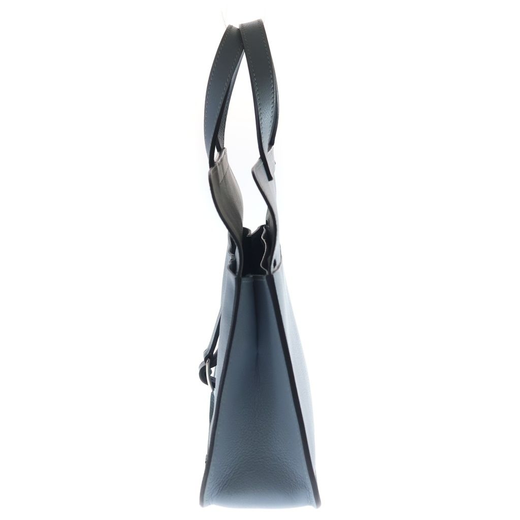 Hermes Halzan 25 Color Silver 2-Way Shoulder Bag Blue — view 3