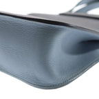 Hermes Halzan 25 Color Silver 2-Way Shoulder Bag Blue — view 5