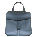 Hermes Halzan 25 Color Silver 2-Way Shoulder Bag Blue