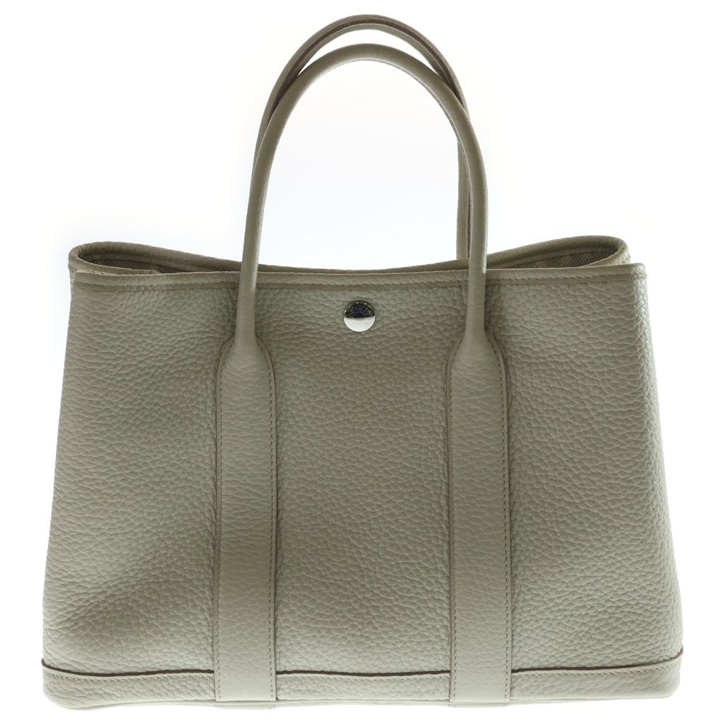 Hermes Garden Party 30 Negonda Silver Tote Beton