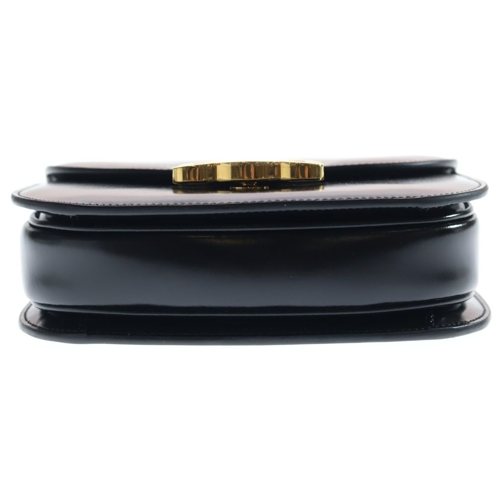 Celine Mini Besace Clair 2-Way Shoulder Bag Black Leather Gold — view 4