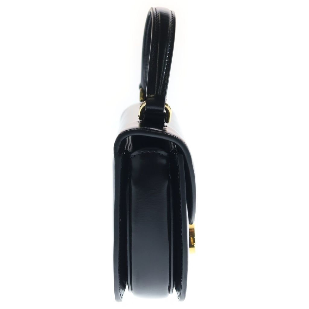 Celine Mini Besace Clair 2-Way Shoulder Bag Black Leather Gold — view 3