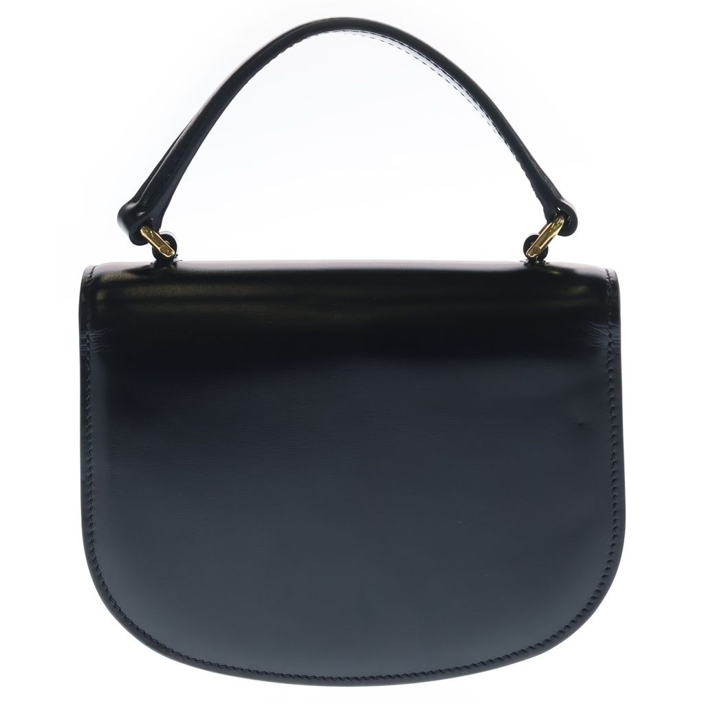 Celine Mini Besace Clair 2-Way Shoulder Bag Black Leather Gold — view 2