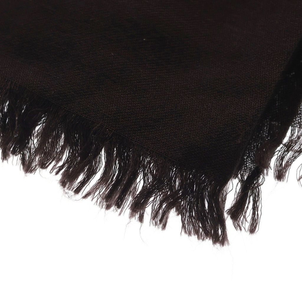 Gucci GG Wool Silk Shawl Scarf Brown — view 5