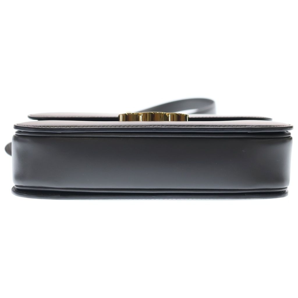 Celine Teen Triomphe Shoulder Bag Gray Calfskin Gold — view 4