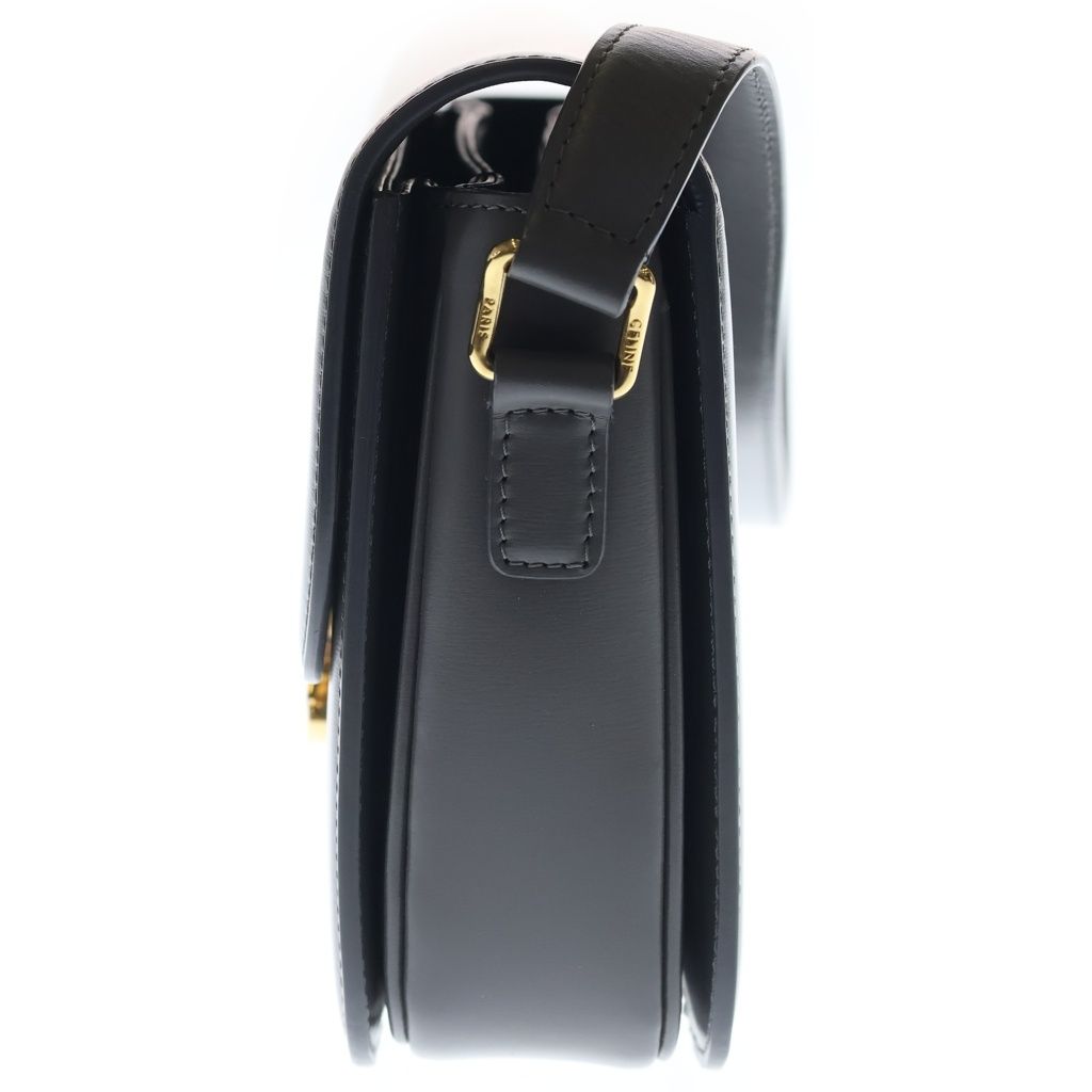 Celine Teen Triomphe Shoulder Bag Gray Calfskin Gold — view 3