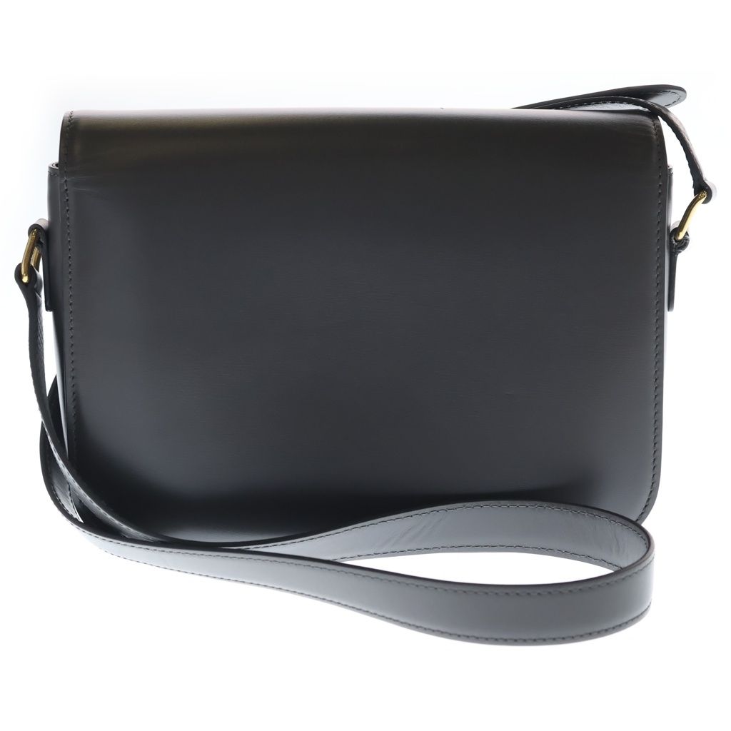 Celine Teen Triomphe Shoulder Bag Gray Calfskin Gold — view 2
