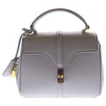 Celine Saes Mini 2-Way Shoulder Bag Light Purple Leather Gold