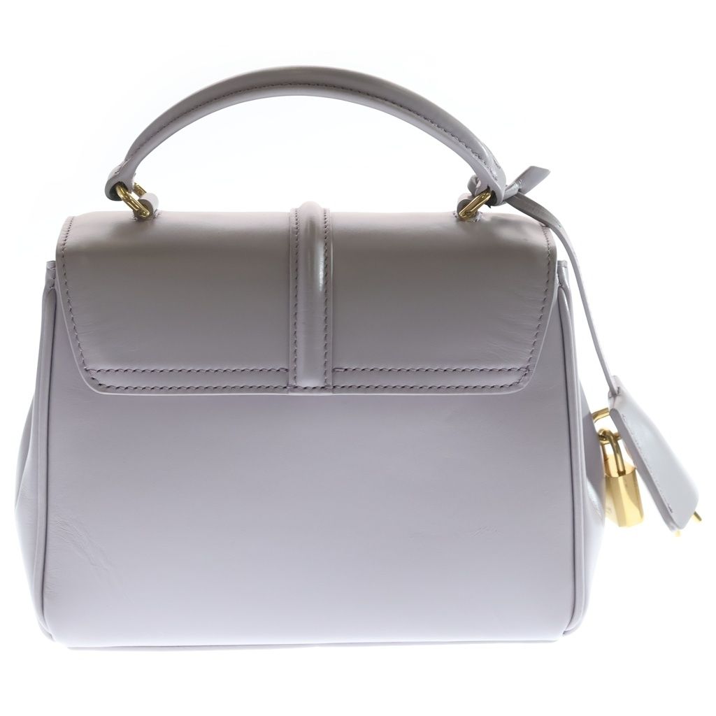 Celine Saes Mini 2-Way Shoulder Bag Light Purple Leather Gold — view 2