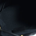 Chanel Quilted Small Bucket Bag Chain Shoulder Drawstring Gold Lambskin Black — view 8