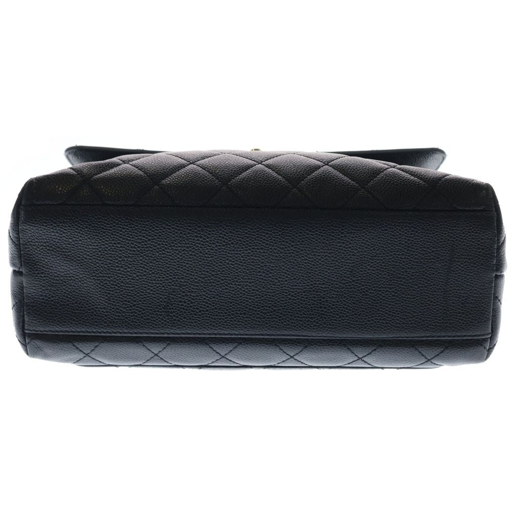 Chanel Quilted CC Logo Turnlock Top Handle Kelly Handbag — view 4