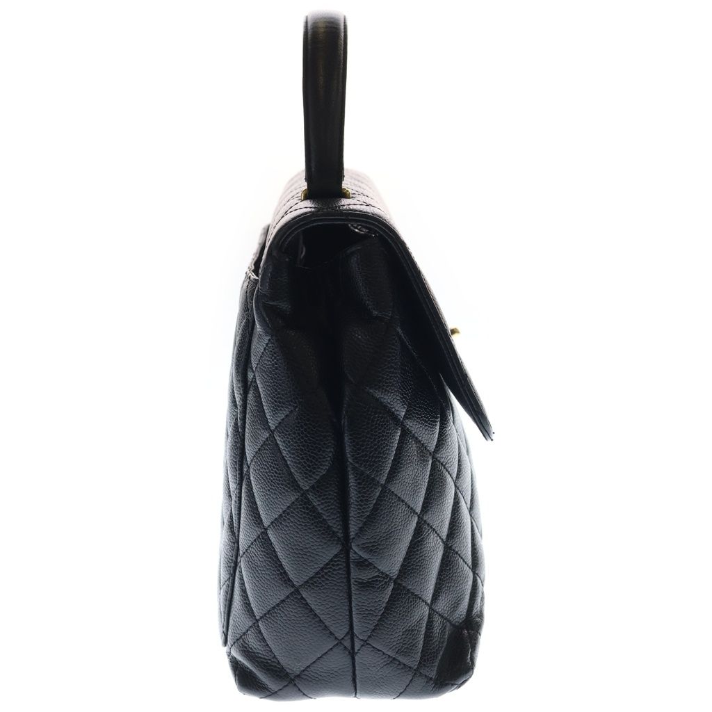 Chanel Quilted CC Logo Turnlock Top Handle Kelly Handbag — view 3