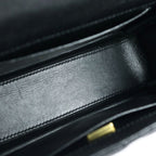 Chanel Mini Quilted Chain Shoulder Bag Black Caviar Leather Gold — view 7