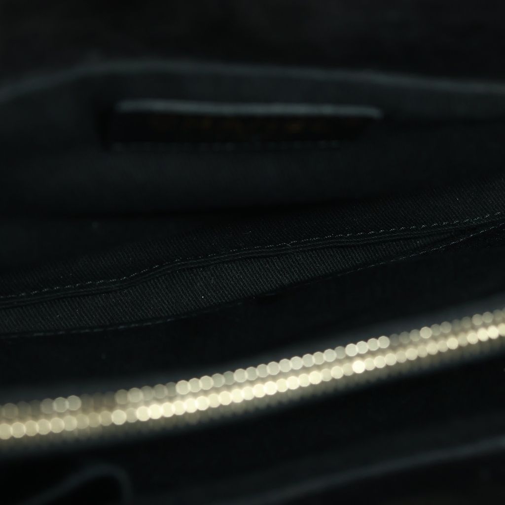 Chanel Quilted 2.55 Chain Shoulder Gold Aged Calf Leather Black Handbag — view 8