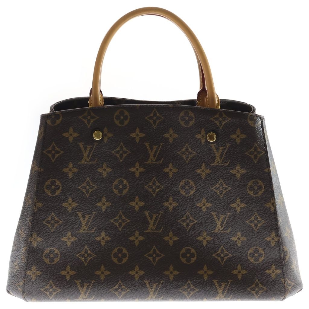 Louis Vuitton Monogram Montaigne MM Leather 2-Way Shoulder Bag Brown — view 2