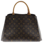 Louis Vuitton Monogram Montaigne MM Leather 2-Way Shoulder Bag Brown — view 2