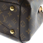 Louis Vuitton Monogram Montaigne MM Leather 2-Way Shoulder Bag Brown — view 5