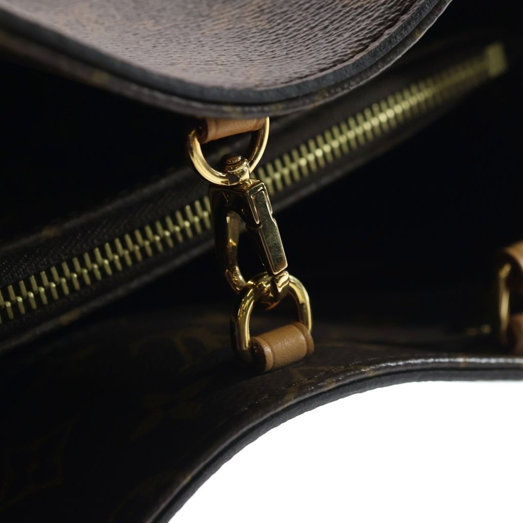 Louis Vuitton Monogram Montaigne MM Leather 2-Way Shoulder Bag Brown — view 6