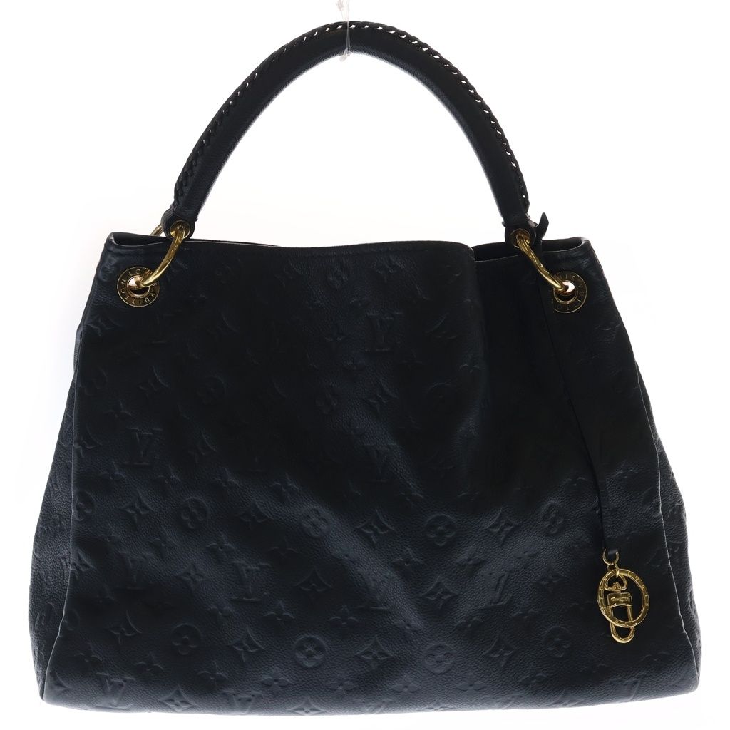 Louis Vuitton Monogram Empreinte Arti MM Infini Tote Black Leather Gold