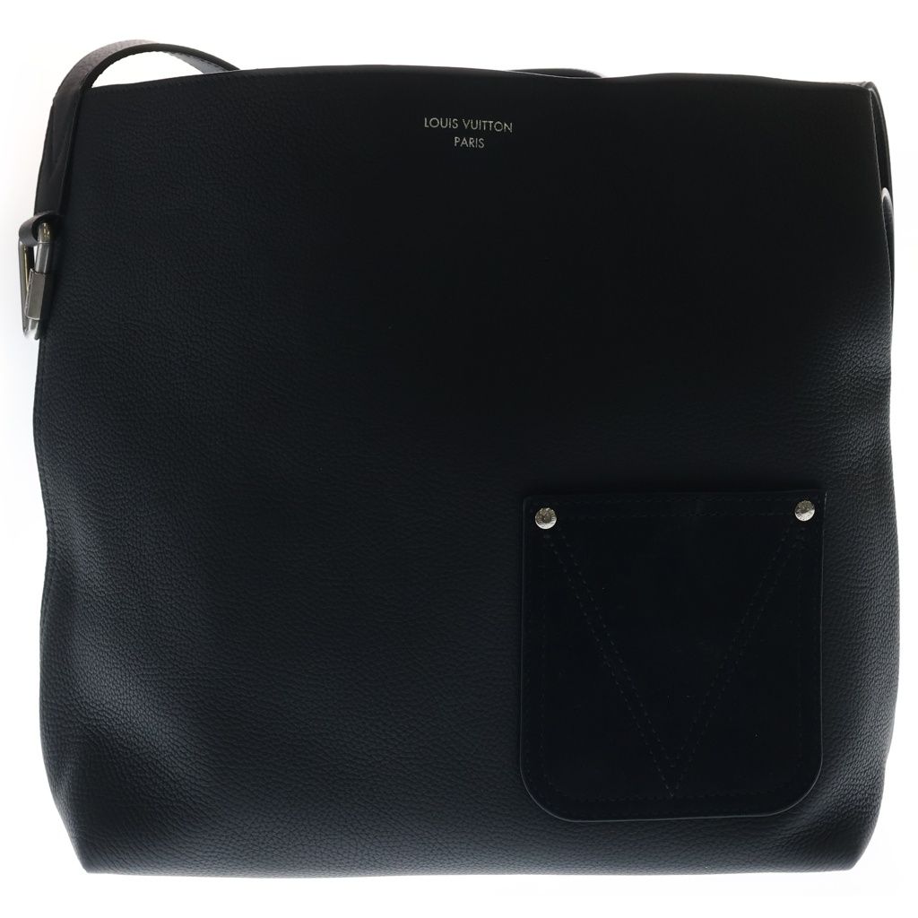 Louis Vuitton Verso Tote Leather Shoulder Bag Noir