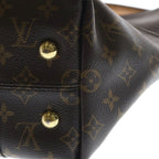 Louis Vuitton Monogram Meri 2-Way Shoulder Bag Brown Leather Gold — view 5