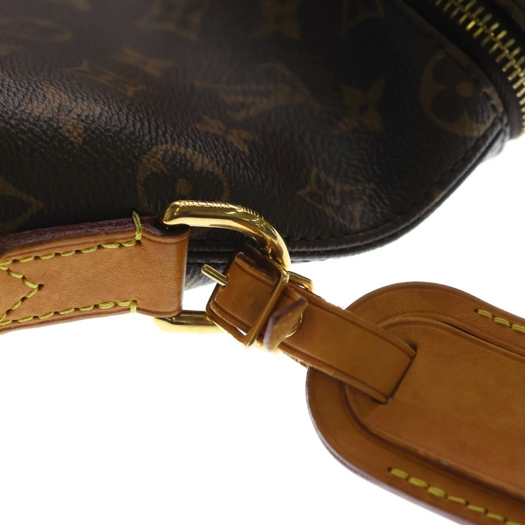 Louis Vuitton Monogram Meri 2-Way Shoulder Bag Brown Leather Gold — view 6