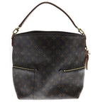 Louis Vuitton Monogram Meri 2-Way Shoulder Bag Brown Leather Gold — view 2
