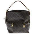 Louis Vuitton Monogram Meri 2-Way Shoulder Bag Brown Leather Gold