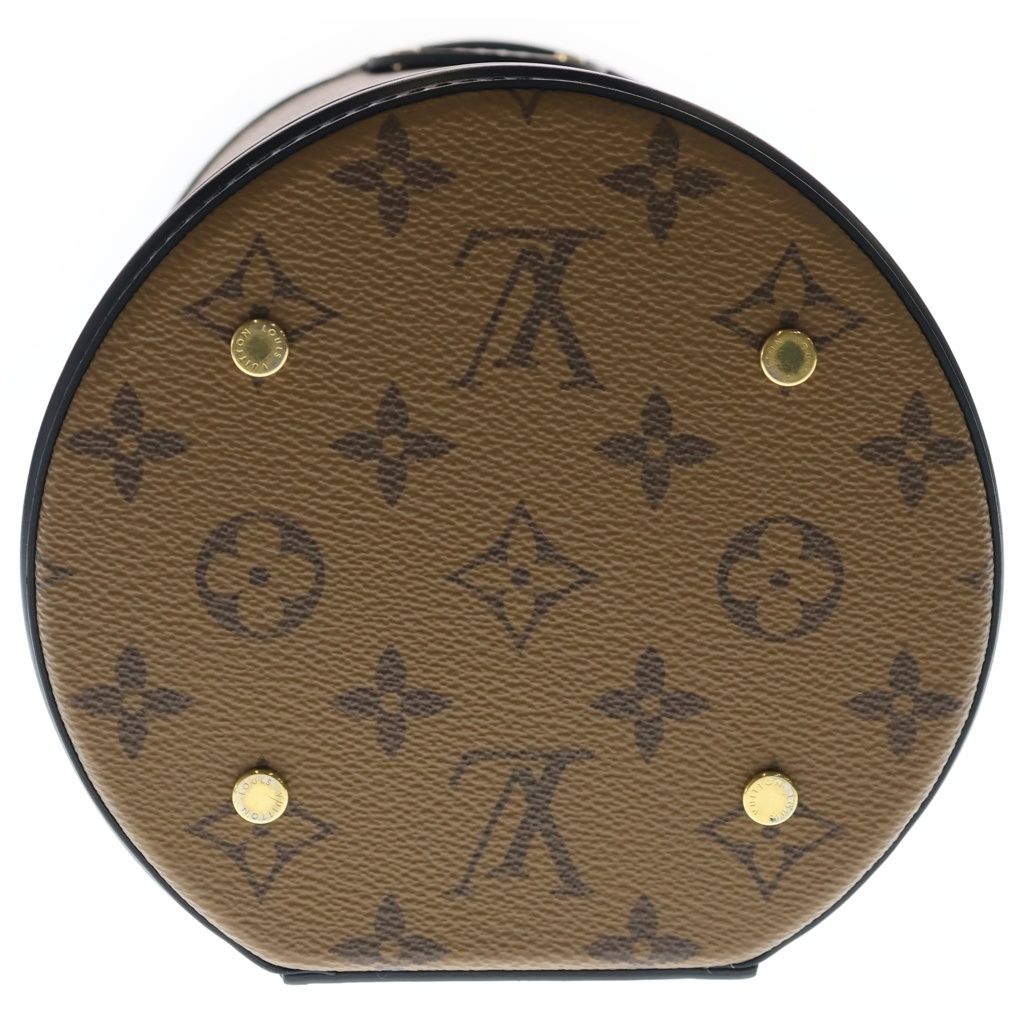 Louis Vuitton Monogram Reverse Cannes 2-Way Shoulder Bag Brown Black Leather — view 4