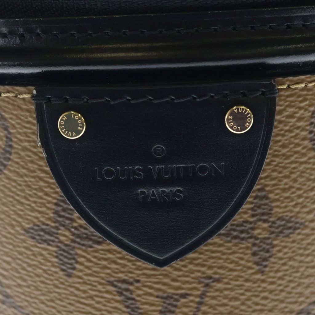 Louis Vuitton Monogram Reverse Cannes 2-Way Shoulder Bag Brown Black Leather — view 6