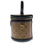 Louis Vuitton Monogram Reverse Cannes 2-Way Shoulder Bag Brown Black Leather — view 3