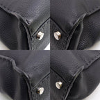 Fendi Peekaboo Selleria Handbag 2-Way Black Silver — view 5