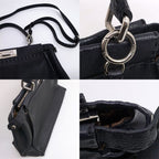 Fendi Peekaboo Selleria Handbag 2-Way Black Silver — view 7