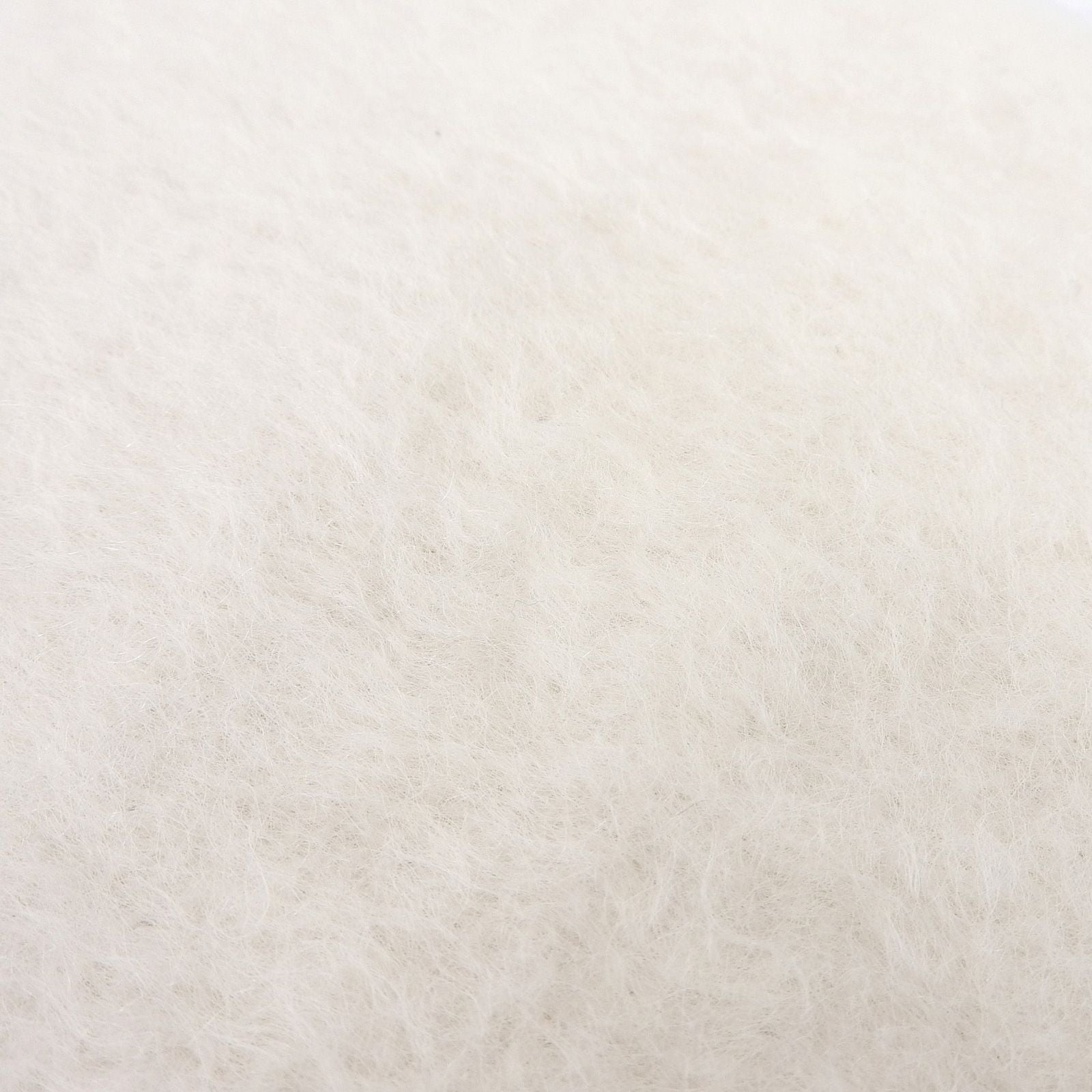 Loewe Mohair Wool Fringe Anag Lambskin Patch Scarf Shawl Ivory — view 6