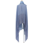 Hermes Martin Margiela Era Cashmere Silk Large Shawl Blue 230 Width Scarf — view 4