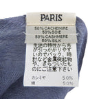 Hermes Martin Margiela Era Cashmere Silk Large Shawl Blue 230 Width Scarf — view 8