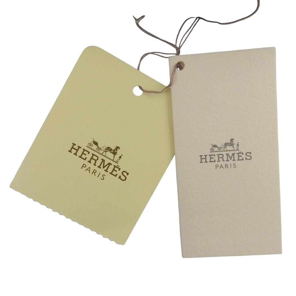 Hermes Rectoverso Cashmere Logo Embroidery Scarf with Fringe Brown — view 8