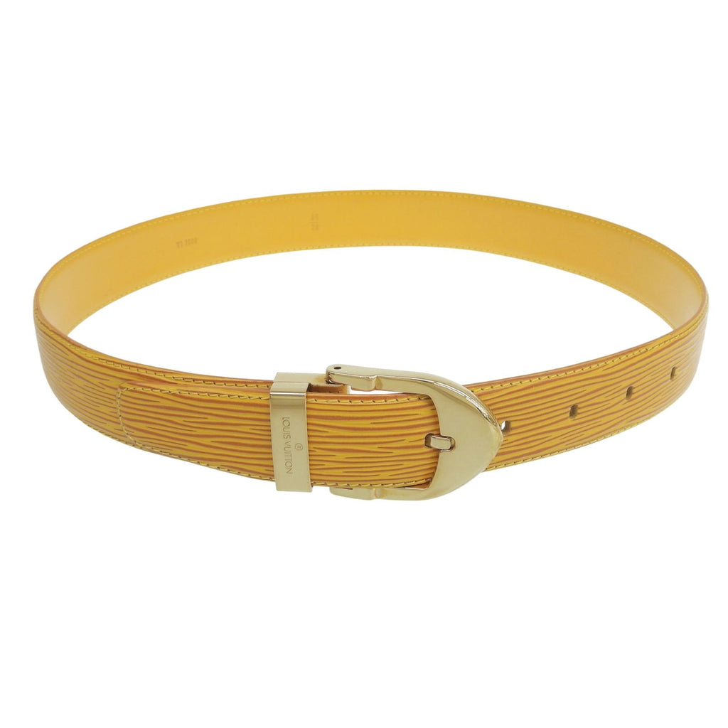 Louis Vuitton Ceinture Epi Leather Belt Yellow Gold — view 2